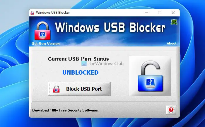 Block and unblock USB port with Windows USB Blocker Block and unblock USB port with Windows USB Blocker