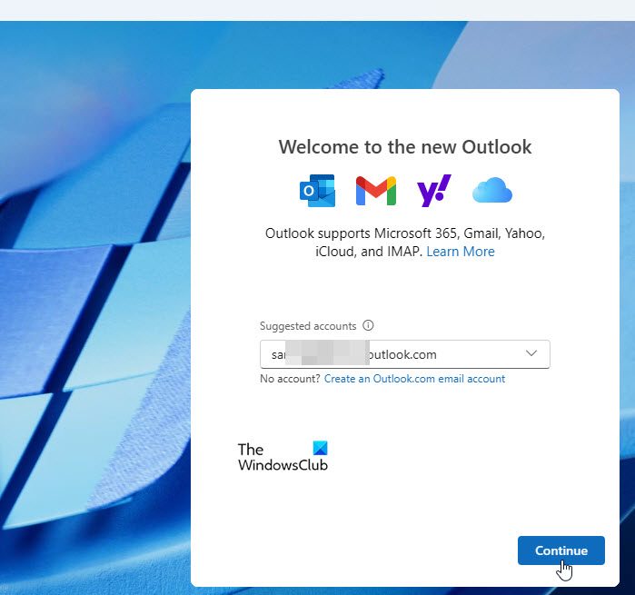 Launch new Outlook Launch new Outlook