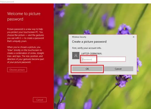 Picture Password in Windows 10 Picture Password in Windows 10