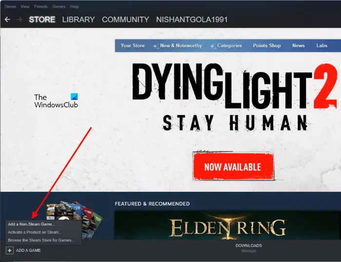 Add a game to Steam Add a game to Steam