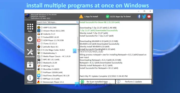 bulk install programs on windows bulk install programs on windows