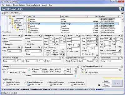Best free file renamer software for Windows 10 Bulk Rename Utility for files and folders