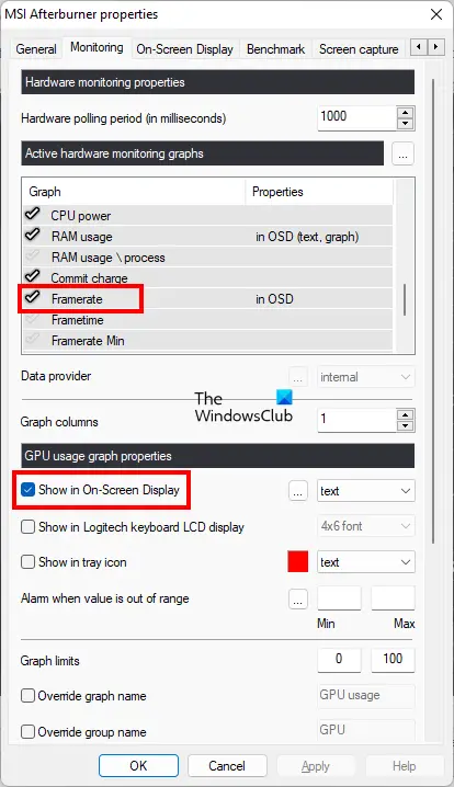 Enable FPS in MSI Afterburner Enable FPS in MSI Afterburner