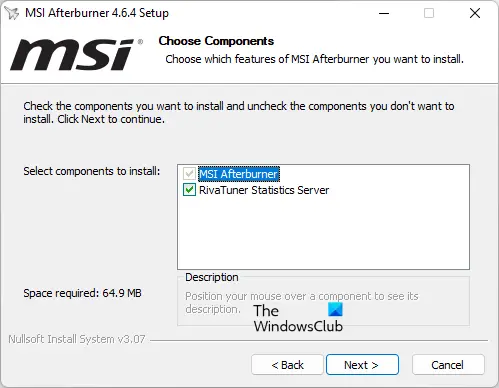 Install MSI Afterburner on Windows Install MSI Afterburner on Windows