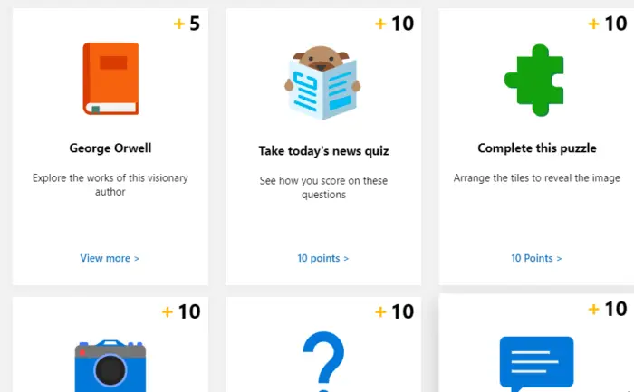 Complete daily tasks How to get Microsoft Reward points fast