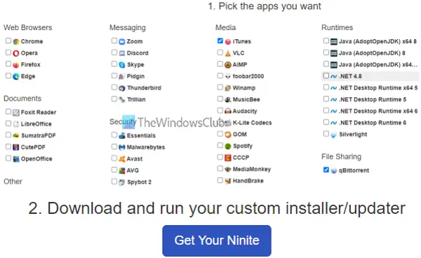Ninite software Ninite software