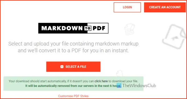 online Markdown to PDF tool online Markdown to PDF tool