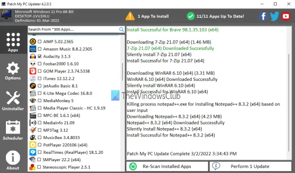 Patch My PC Updater Patch My PC Updater