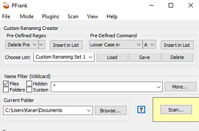 File renamer software PFrank