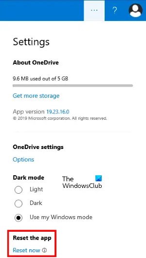 reset onedrive store app reset onedrive store app