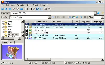 Best free file renamer software for Windows 10 Siren Preview files and rename in bulk